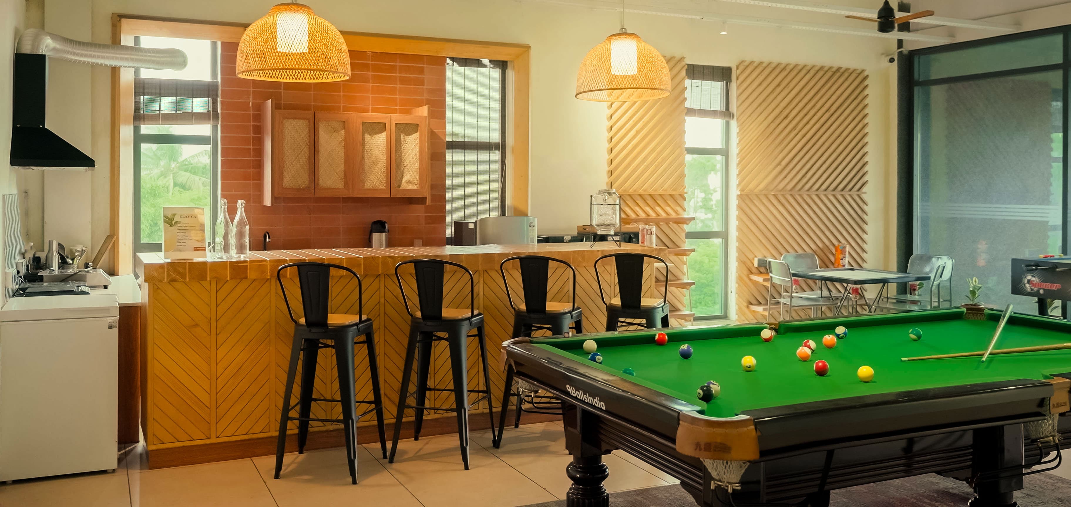 Modern coworking office workspace